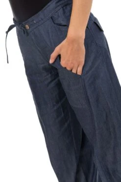 Pantalon Lina -Ethno Style Soldes pantalon jean denim hybride street chic lina 4
