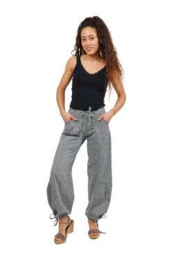 Pantalon Noraa Mixte -Ethno Style Soldes pantalon large droit hybride unisexe zen 3