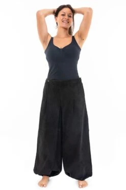 Pantalon Selma -Ethno Style Soldes pantalon large femme hiver velours selma 2