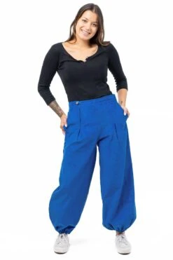 Pantalon Selma -Ethno Style Soldes pantalon large femme hiver velours selma 3