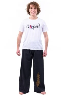 Pantalon Flowerlee Mixte 7 Pantalon Flowerlee Mixte -Ethno Style Soldes pantalon large japonais original flowerlee 2