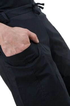 Pantalon Pyanta Mixte -Ethno Style Soldes pantalon mixte large droit basique coton leger noir uni pyanta 3