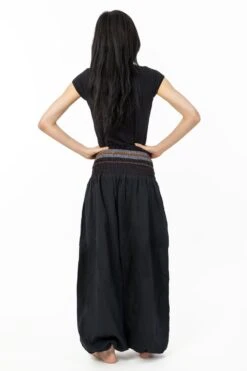 Pantalon Kevah Mixte 7 Pantalon Kevah Mixte -Ethno Style Soldes pantalon saroual bouffant noir sari brillant kevah 2