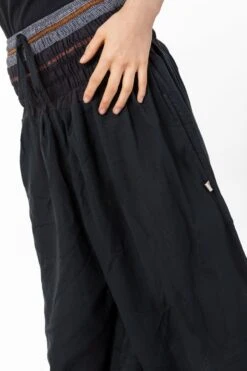 Pantalon Kevah Mixte 9 Pantalon Kevah Mixte -Ethno Style Soldes pantalon saroual bouffant noir sari brillant kevah 4