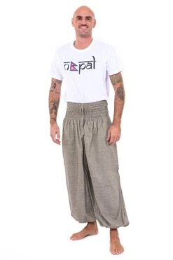 Pantalon Rayures -Ethno Style Soldes pantalon saroual large elastique june rayures 2