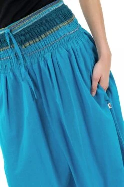 Pantalon Manha -Ethno Style Soldes pantalon sarouel baba cool chic turquoise sari brillant manha 2