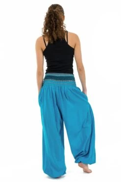 Pantalon Manha -Ethno Style Soldes pantalon sarouel baba cool chic turquoise sari brillant manha 3