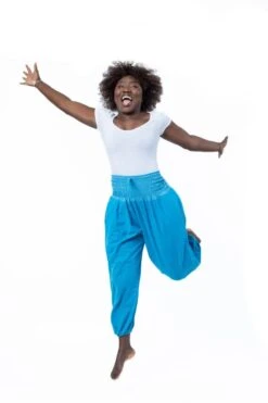 Pantalon Minha NEW -Ethno Style Soldes pantalon sarouel baba cool chic turquoise sari brillant manha 8