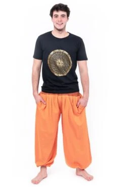 Pantalon Miki Mixte -Ethno Style Soldes pantalon sarouel babacool large smock orange sari brillant miki 2