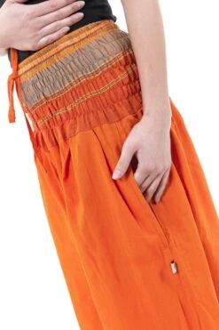 Pantalon Miki Mixte -Ethno Style Soldes pantalon sarouel babacool large smock orange sari brillant miki 4
