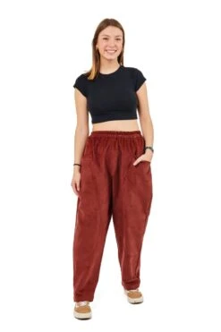 Pantalon Ozarkh Mixte -Ethno Style Soldes pantalon sarouel baggy velours mixte ozarkh 2