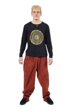 Pantalon Ozarkh Mixte -Ethno Style Soldes pantalon sarouel baggy velours mixte ozarkh 3