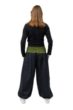 Pantalon Forest Mixte -Ethno Style Soldes pantalon sarouel bouffant mixte kaki forest zen 4