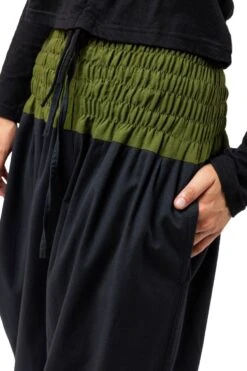 Pantalon Forest Mixte -Ethno Style Soldes pantalon sarouel bouffant mixte kaki forest zen 6