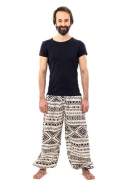 Pantalon White-Zoulou Mixte 8 Pantalon White-Zoulou Mixte -Ethno Style Soldes pantalon sarouel elastique white zoulou 3
