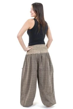 Pantalon Natural Mixte -Ethno Style Soldes pantalon sarouel grande taille mixte natural chanvre chine 2