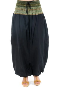 Pantalon Indian Mixte -Ethno Style Soldes pantalon sarouel indian chic sari kaki 5