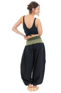 Pantalon Indian Mixte -Ethno Style Soldes pantalon sarouel indian chic sari kaki 6