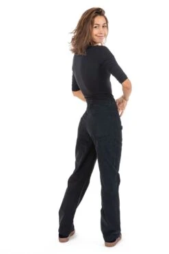 Pantalon Ottarah -Ethno Style Soldes pantalon velours fines cotes noir ottarah 2