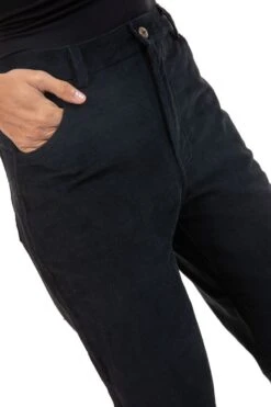 Pantalon Ottarah -Ethno Style Soldes pantalon velours fines cotes noir ottarah 3