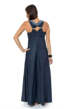 Robe Taly -Ethno Style Soldes robe longue jean denim doux originale taly 2
