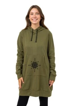 Robe-sweat Duhala -Ethno Style Soldes robe sweat long robe tunique hoodie femme duhala 2