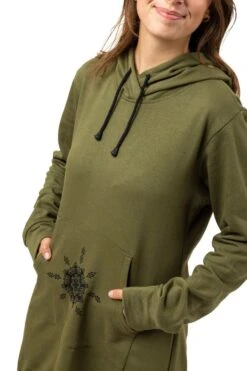 Robe-sweat Duhala -Ethno Style Soldes robe sweat long robe tunique hoodie femme duhala 3