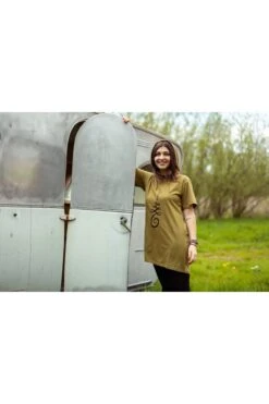 Robe-tunique Unalome -Ethno Style Soldes robe tunique asymetrique a capuche unalome 3