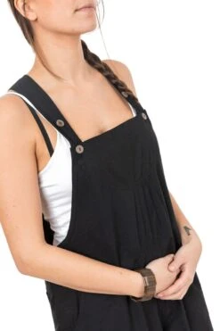 Salopette Erin -Ethno Style Soldes salopette femme noire cool erin 3