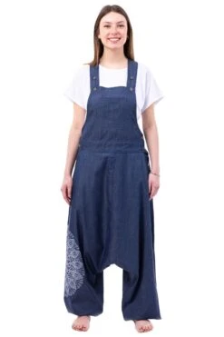 Salopette Dina -Ethno Style Soldes salopette sarouel denim doux leger dina 6