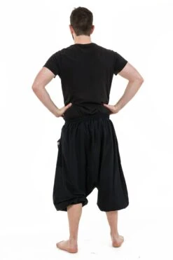 Saroual Adhara 6 Saroual Adhara -Ethno Style Soldes saroual pantacourt bermuda homme coton leger noir uni adhara 2