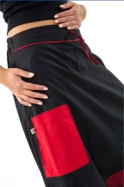 Sarouel Psychedelic Mixte -Ethno Style Soldes sarouel aladin ethnic psychedelic noir rouge hiver 5