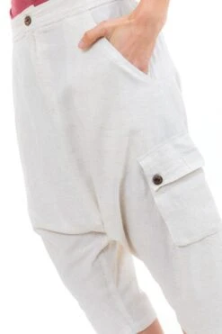 Sarouel Natural 7 Sarouel Natural -Ethno Style Soldes sarouel bermuda cargo mixte natural 3