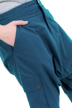 Sarouel Petrole -Ethno Style Soldes sarouel bermuda cargo mixte petrole 3