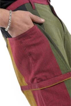 Sarouel Zen -Ethno Style Soldes sarouel big pocket fantazy reggae ceinture rouge 3