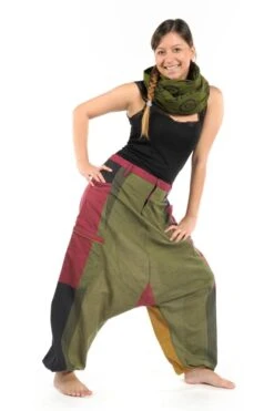 Sarouel Zen -Ethno Style Soldes sarouel big pocket fantazy reggae ceinture rouge 4