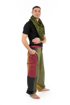 Sarouel Zen -Ethno Style Soldes sarouel big pocket fantazy reggae ceinture rouge 5