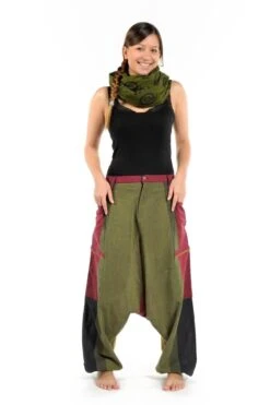 Sarouel Zen -Ethno Style Soldes sarouel big pocket fantazy reggae ceinture rouge 6