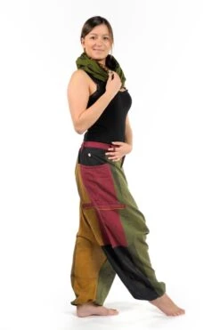 Sarouel Zen -Ethno Style Soldes sarouel big pocket fantazy reggae ceinture rouge 7