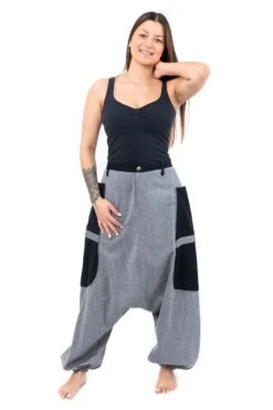 Sarouel Zen -Ethno Style Soldes sarouel big pocket fantazy reggae ceinture rouge 9