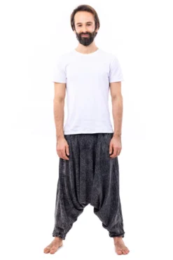 Sarouel Stonewash Mixte -Ethno Style Soldes sarouel doux confort stonewash 2