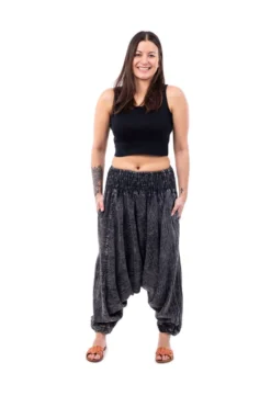 Sarouel Stonewash Mixte -Ethno Style Soldes sarouel doux confort stonewash 3