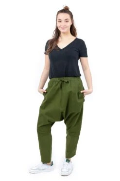 Sarouel Nino Mixte -Ethno Style Soldes sarouel droit twill doux kaki nino 2