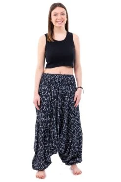 Sarouel Logan Mixte -Ethno Style Soldes sarouel elastique grande taille mixte logan 2