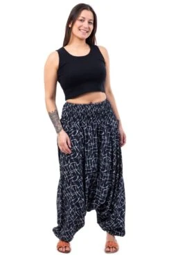 Sarouel Logan Mixte -Ethno Style Soldes sarouel elastique grande taille mixte logan 6