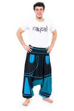 Sarouel Neonew Mixte 16 Sarouel Neonew Mixte -Ethno Style Soldes sarouel elastique grande taille mixte noir bleu vert neonew 6