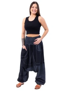 Sarouel Okinawa Mixte -Ethno Style Soldes sarouel elastique grande taille mixte okinawa 2