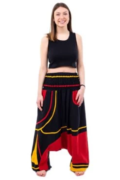 Sarouel Babacool Mixte 11 Sarouel Babacool Mixte -Ethno Style Soldes sarouel elastique grande taille reggae babacool vert jaune rouge 2