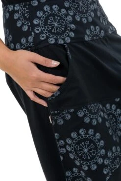 Sarouel Vesna -Ethno Style Soldes sarouel ethnic graphic noir et gris nepalese snow vesna 3