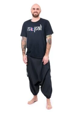 Sarouel Ethnic -Ethno Style Soldes sarouel femme homme printemps ete basic ethnic noir 2